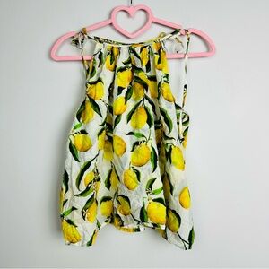 J. Crew Tie-Shoulder tank top in Limoncello cotton viole Size XS